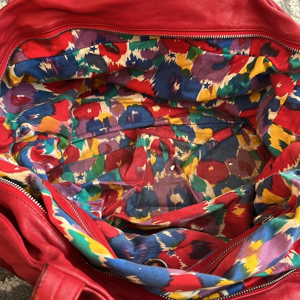 See By Chloe handbag, red leather - pre-loved condition with water damage - Picture 9 of 9